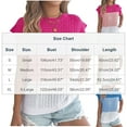 thumbnail image 3 of Women's Color Block Cable Knit Tops Summer Cap Sleeve Crew Neck Pullover Sweaters Casual Loose Vacation Knitwear Khaki M, 3 of 8