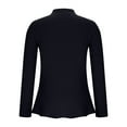 thumbnail image 6 of YUGYXL Women’s Elegant Peplum Turtleneck Sweater Top Long Sleeve Ruffle Hem Sweaters Fall Casual Knitted Pullover Tops Black XL, 6 of 7