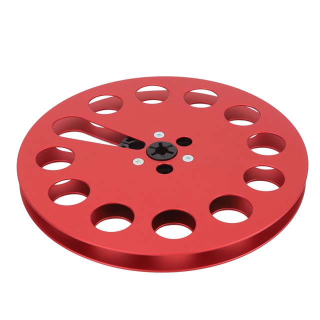 CARRETE DE CINTA VACÍA DE ALEACION DE ALUMINIO, CARRETE DE CINTA VACÍA DE 1/4 DE 7 PULGADAS CON 11 ORIFOS, CARRETE DE CINTA DE SONIDO DE CARRETE ABIERTO PARA Universal
