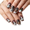 thumbnail image 6 of Medium Length Christmas Press on Nails 24Pcs, Black Snowman Spooky Fake Nails Set, Reusable False Nails for Holiday Party Daily Wear Women Girls, Christmas Nail Art, 6 of 6