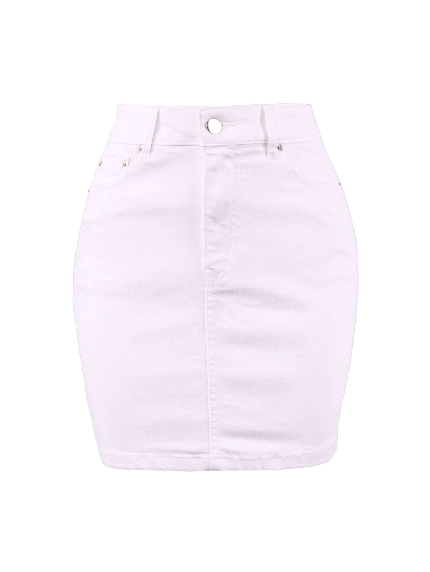 A2Y Women's Casual Rayon Denim Jean Short Mini Skirts White L - Walmart.com