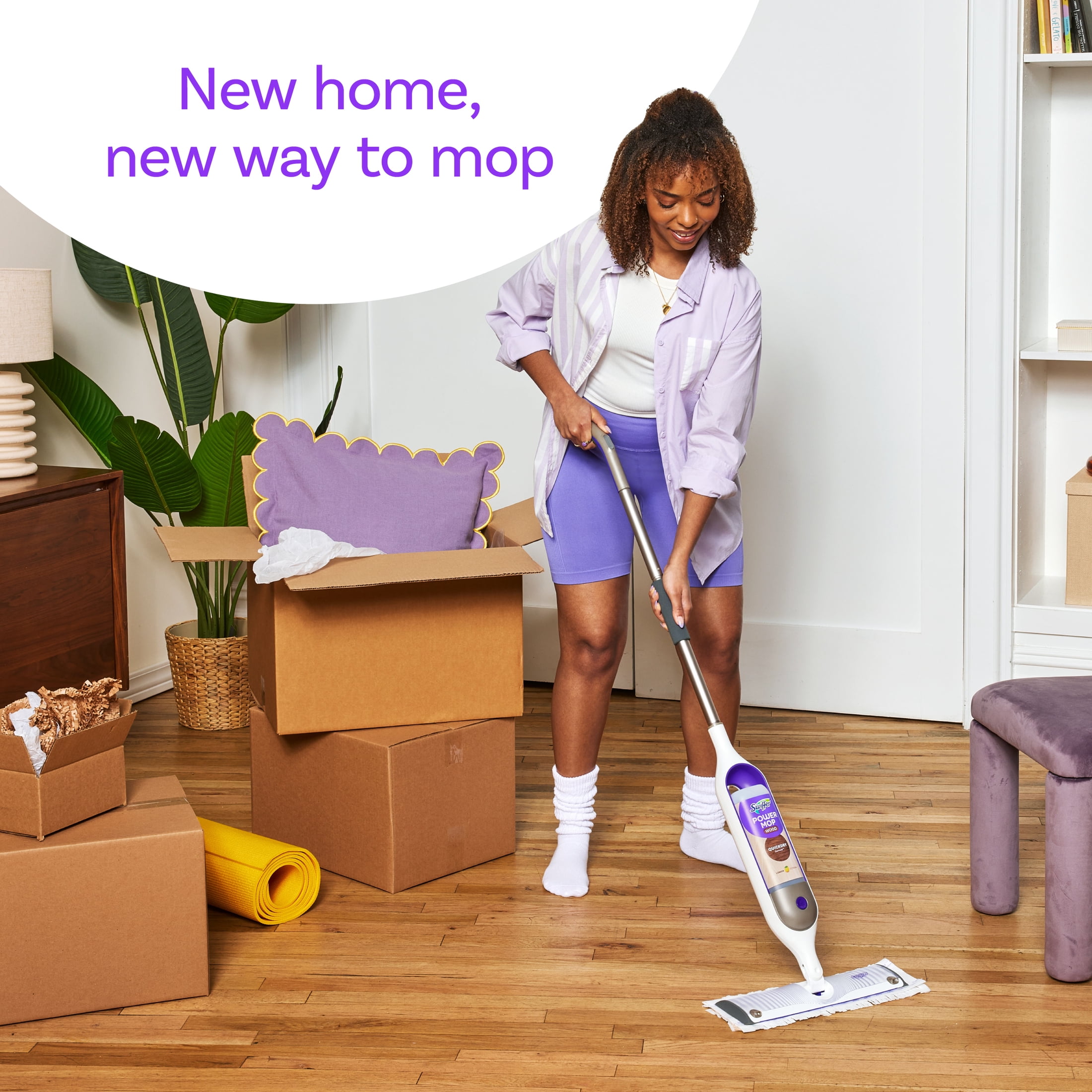 Swiffer PowerMop Wood Mopping Pad Refills for Floor Cleaning, 11 count