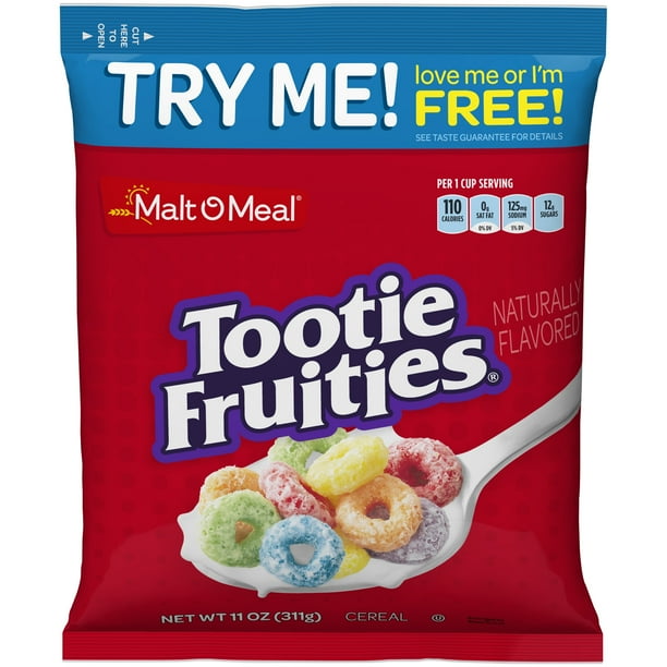 Malt-O-Meal® Tootie Fruities® Cereal 11 oz. Bag - Walmart.com - Walmart.com