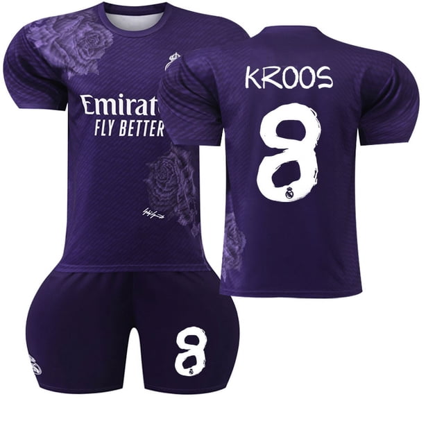 Hommes Femmes Adulte MBAPPE 10 RODRYGO 11 VINI JR.7 KROOS 8 Maillot de Soccer Ensemble