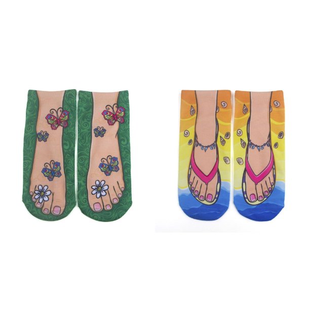 WILLBEST Calcetines Unisex Con Impresión 3D, Divertidos, De Moda, Para Barco, Regalo, 2 Unidades