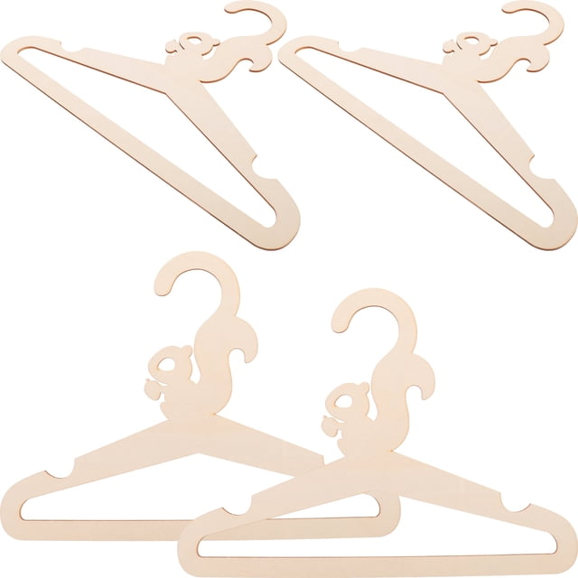Percha de madera, 5 piezas, multifuncional, resistente, para ropa de bebé, perchas pequeñas extensibles para abrigos de niños pequeños