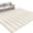 Beige, variant on Brown Stripes Washable Round Area Rug 3 ft, Modern Abstract Linens Farmhouse Soft Non Slip Rugs Stain Repellent Indoor Felt Carpet for Living Dining Room Bedroom Home Office