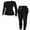Black, variant on ANFERRY Womens Thermal Underwear Set Anti-Static Moisture Wicking Long Johns Seamless Crew Neck Ski Base Layer Cold Weather Outfit Sets