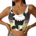 thumbnail image 2 of Lsque Bluey Printed Women'S Sports Bra, Compression, Moisture Wicking, High-Impact Sports Bra For Women,Supportive sports bra-XX-Large, 2 of 9