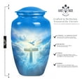 thumbnail image 3 of Jesus Cross Adult Urns for Human Ashes Women, Urn for Ashes Adult Male, Cremation Urns for Human Ashes, Funeral Urn for Ashes(Size - 10inch 1Pcs, 3inch 4Pcs), 3 of 8
