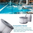 thumbnail image 4 of Set of 6 Filters for Inflatable MSPA Hot Tubs, Ø106cm - 6 Replacement Filter Cartridges for Inflatable MSPA Hot Tubs{YD}, 4 of 5
