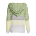thumbnail image 2 of Women Casual Sweater Rib Knitted Long Sleeve Loose Fitting Pullover Hooded Drawstring Sweater, 2 of 6