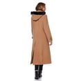 thumbnail image 3 of Anastasia Fashions Womens Detachable Hooded Military Winter Coat Camel Size 6, 3 of 5
