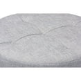 thumbnail image 3 of Baxton Studio Vinet Modern and Contemporary Light Gray Fabric Upholstered Natural Wood Cocktail Ottoman, 3 of 5