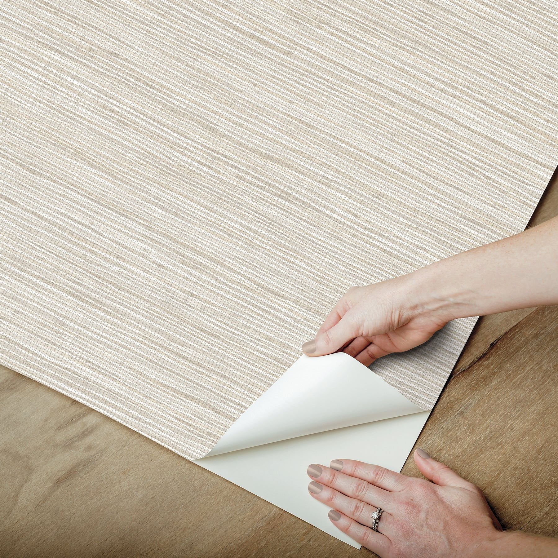RoomMates Neutral Jade, Peel and Stick Wallpaper 20.5 inch x 18 ft