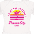 thumbnail image 4 of Inktastic Summer Enjoy the Sunshine Panama City Florida in Pink Boys or Girls Long Sleeve Baby Bodysuit, 4 of 5