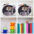 thumbnail image 6 of Yayeee Canvas Storage Basket with Handles for Shelves Fabric Bins Closet Organizer, White Skeleton, 6 of 8