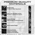 thumbnail image 4 of Anime Lever Belt - Weight Lifting Belt, Heavy Duty Powerlifting Belt, Gym Accessories For Men and Women - Weightlifting Gym Belt for Back Support and Deadlifts Squats, 10mm Thickness (L), 4 of 8