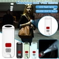 thumbnail image 3 of Sirena de seguridad con llavero personal y alarma con luz LED para protección femenina. Alerta de SOS con sonido seguro de autodefensa y linterna. Llavero de seguridad de emergencia de 130 dB., 3 of 3
