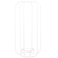 thumbnail image 1 of 1Set Metal Cage Pendant Lamp Irregular Shape White For Diy Lighting, 1 of 9