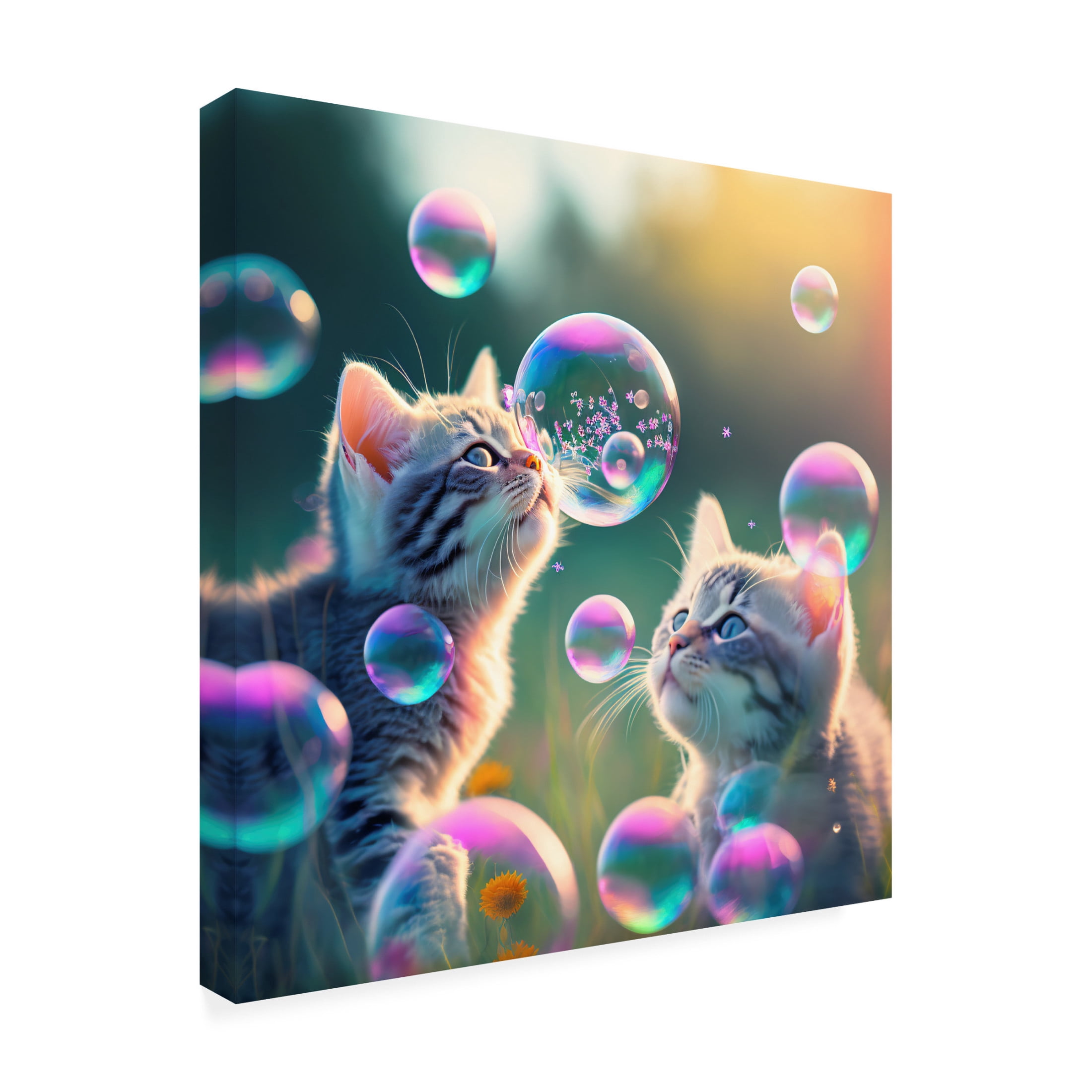 Canvas Wall Art - Ray Heere 'Mystical Morning 30' Wall Art for Living Room, Bedroom, or Office Décor by Trademark Fine Art - 14 x 14 Inches