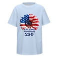 thumbnail image 3 of WhouRiu Big Boys T Shirt 4th of July USA Flag Print Short Sleeve Tee Summer Breathable Athletic Tshirt Blue, 3 of 3
