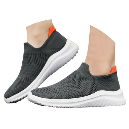 Mepaouo Womens Sneakers Slip On Walking Shoes Lightweight Running Shoes Mesh Workout Sneakers