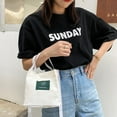 thumbnail image 2 of Stylago Womens Canvas Tote Bag Small Casual Shoulder Purse Crossbody Bags for Colleges Ladies Travel Phone Handbags White, 2 of 5