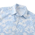 thumbnail image 5 of Summer Hawaiian Shirts for Men Vintage,Men's Short Sleeve Button Down Vintage Bowling Shirts,Hawaiian Casual Printed Beach Shirt Summer Regular Fit Top,Mens Floral Beach Shirts Wrinkle Free, 5 of 9
