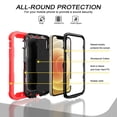 thumbnail image 3 of iPhone 12 Mini Case - Heavy Duty Hybrid Rugged Dual Layer Protective Shockproof Kickstand Cover with Ring Holder for Apple iPhone 12 Mini 5.4", K, 3 of 7