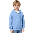 thumbnail image 6 of Fozruso Boys Knit Half Zip Hooded Sweatshirt For Kids Cozy Long Sleeve Pullover with Pockets, 6 of 7