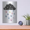 thumbnail image 4 of Luxe Metal Art 'Rainy Day Rainbow I' by Victoria Borges, Metal Wall Art, 12" x 16", 4 of 9