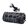 thumbnail image 3 of Bolsa de manillar de bicicleta, bolsa delantera de bicicleta con correa para el hombro, bolsa delantera de bicicleta profesional multifunción, bolsa Negro Gris, 3 of 7