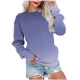 thumbnail image 1 of Meichang Sweat-Shirt pour Femmes Col Rond Manches Longues Décontracté Sweat-Shirts Tendance Gris Confortable Automne Pull Léger, 1 of 4