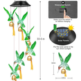 thumbnail image 4 of Solar Hummingbird Decorative Wind Chime Light with Bell, Best Gifts for Mom Grandma Women Wife Aunt Daughter Sister, Unique Mobile Wind Chime, Mothers Day Yard Decor, 4 of 7