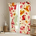 thumbnail image 3 of Homewish Kids Teens Girls Western Cowgirl Black Out Curtains,Cartoon Boots Hats Curtains Pack of 2 (42x63 Each),Stars Print Bedroom Curtains,Super Cozy Room Decor, 3 of 6