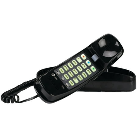 AT ATTML210B Corded Trimline Phone With Lighted Keypad (Black)