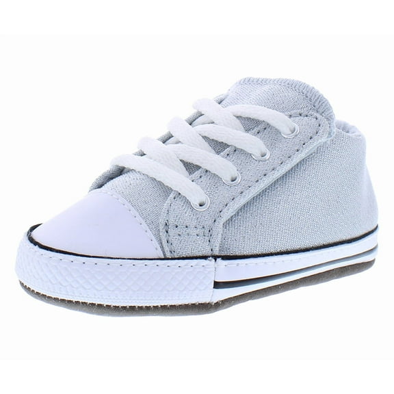 Converse Chuck Taylor All Star Cribster Mid Infant/Toddler Shoes Size 3, Color: Ghosted/White/Black
