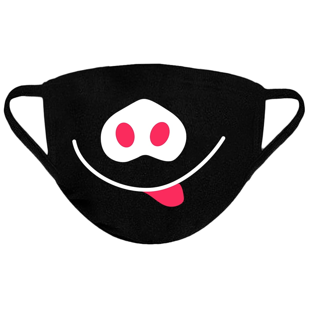 Washable Cloth Face Mask Reusable Face mask Fabric Face Mask Mouth Mask 3 Layered 100% Cotton Face Mask Cute Pig Design Facial Cover Protection Breathable Mask Cute
