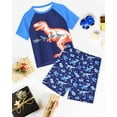thumbnail image 7 of Fiodrimy Boys Pajamas Toddler Boys Summer Pajamas Dinosaur 2 Piece Short Sleeves Boy Pjs Kids Sleepwear Size 3-8 Years, 7 of 7