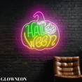 thumbnail image 2 of Glowneon Happy Halloween Scary Pumpkin Led Sign, Halloween Party Sign, 2 of 5
