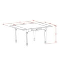 thumbnail image 4 of East West Furniture Monza 3-piece Dining Set with X-Back Chairs in Cherry, 4 of 5