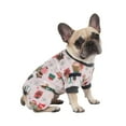 thumbnail image 5 of Christmas Dog Cat Apparel, Winter Holiday Santa C|Ause Apparel Shirt Jumpsuits with Sleeves Soft Warm Pet Clothes for|_Boys_Girls Small Pet Puppies Dog Christmas Gifts(#E03,L), 5 of 6