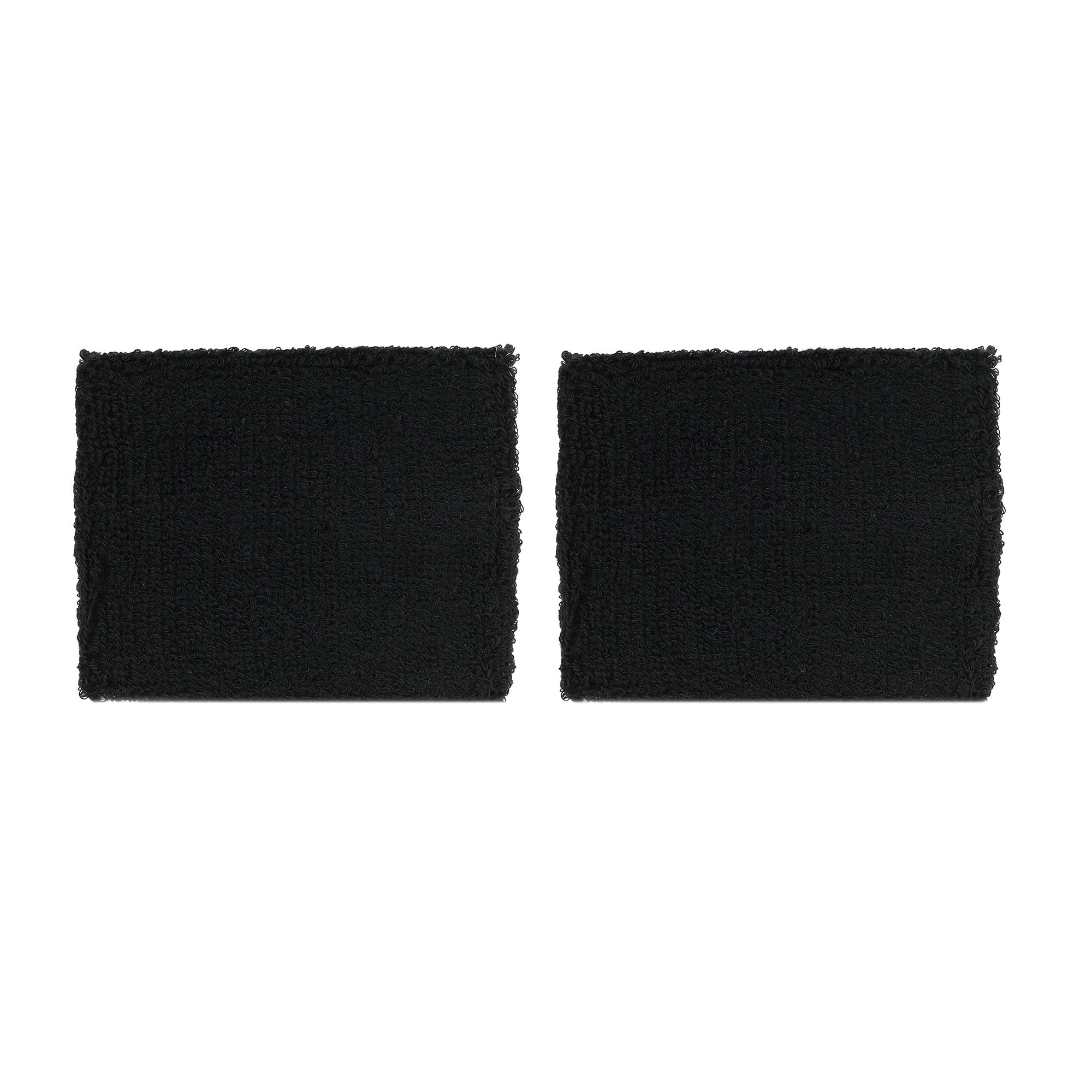 Athletic Works Terrycloth Wristbands, Black, 2 Count