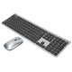thumbnail image 4 of Teclado y mouse inalámbricos 2.4G Teclado de tamaño completo de 108 teclas y mouse ergonómico de alta sensibilidad para Windows para computadora portátil Gris metálico, 4 of 5