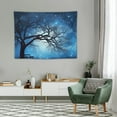 thumbnail image 2 of ONETECH  Galaxy Tapestry Wall Hanging Stars Blue Sky Wall Tapestry Tree Night Sky Wall Art for Bedroom Home Dorm Decor, 2 of 7