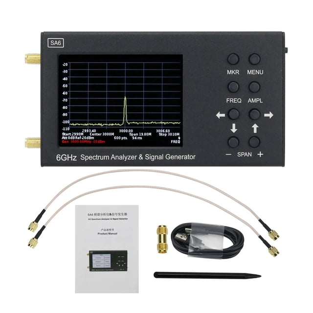 SA6 6GHz Spectrum Analyzer Signal Generator Signal Source Wi-Fi 2G 4G For LTE CDMA GSM Beidou GPR