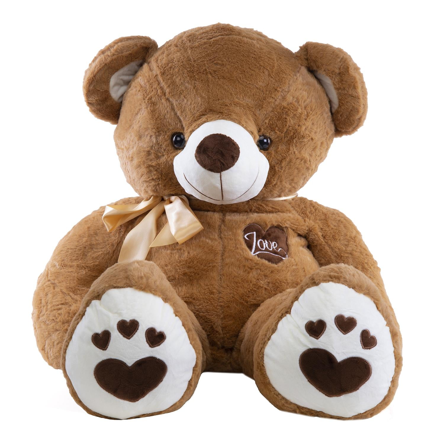 Oso De Peluche Gigante Metro Grande Colores Corazón marron