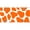 Orange Giraffe, variant on Blue Camo Camoflage Flat Automotive License Plates Blanks for Customizing