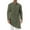 Army Green, variant on Men's Muslim Robe Tops Kaftan Robe Button Down Long Sleeve Henley Lightweight Asymmetric Hem Solid Color Blouse